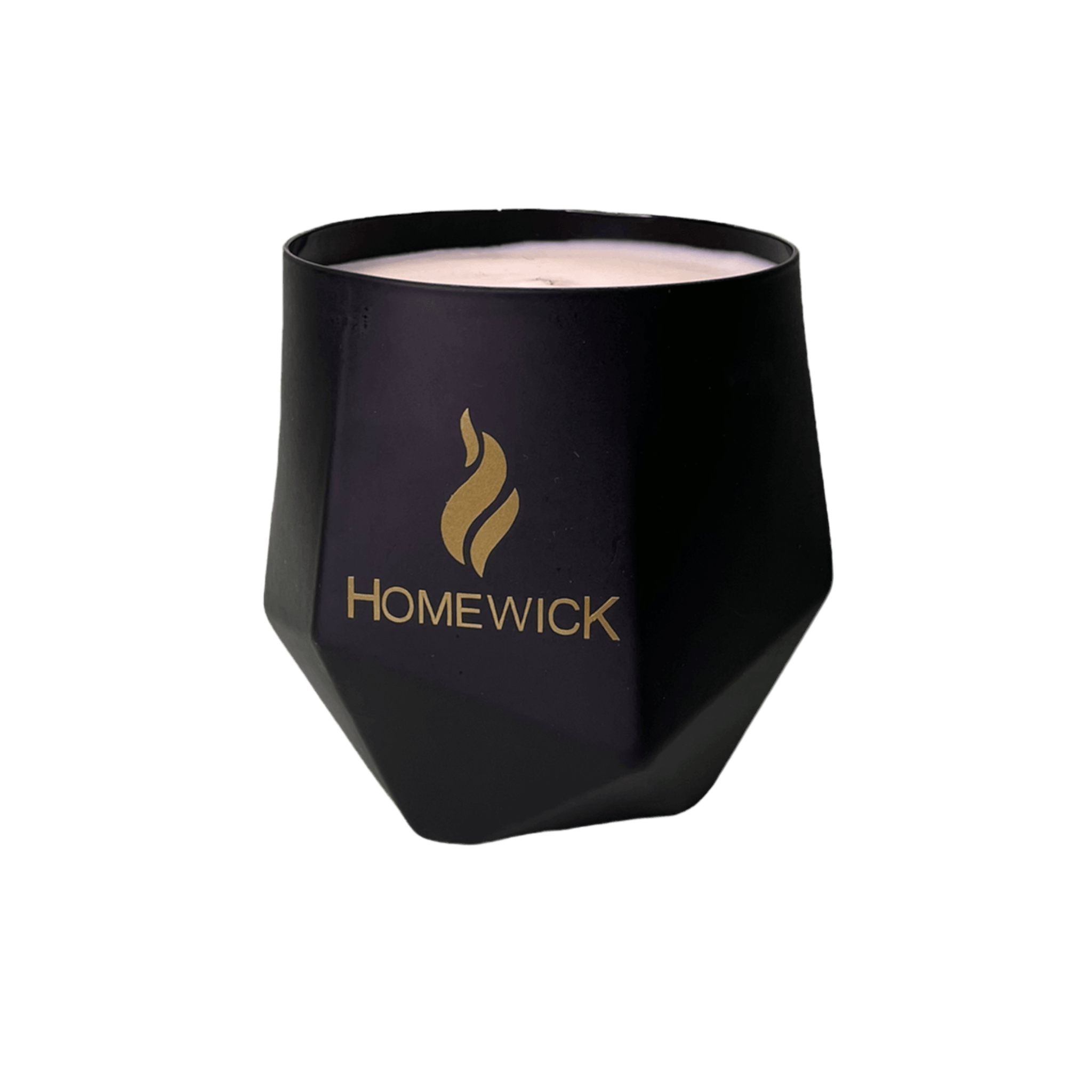 Soy Wax Scented Candle - Geometric - Black