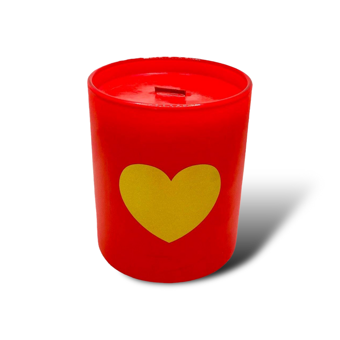 Soy Wax Scented Candle - Valentines - heart