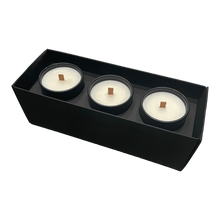 Load image into Gallery viewer, Soy Wax Scented Candle Trio - Gift Set - Black - Homewick
