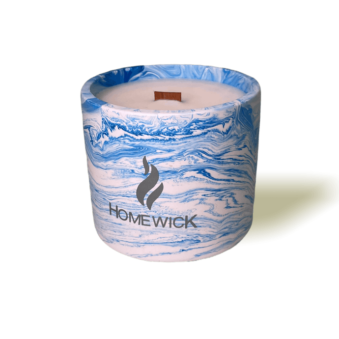 Soy Wax Scented Candle - Medium - Marble - Homewick