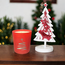 Load image into Gallery viewer, Soy Wax Scented Candle - Christmas Tree - red
