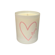 Load image into Gallery viewer, Soy Wax Scented Candle - Personalised Heart - white
