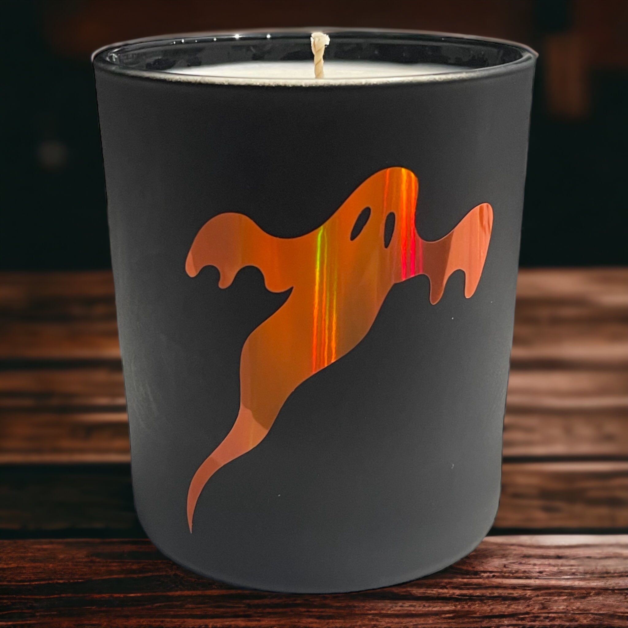 Soy Wax Scented Candle - Ghost - black