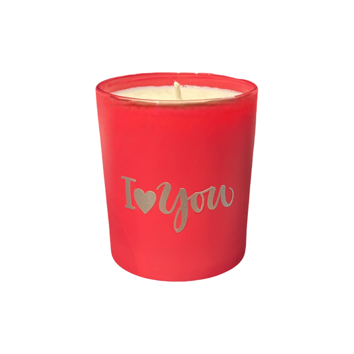 Soy Wax Scented Candle - Valentines - I Love You