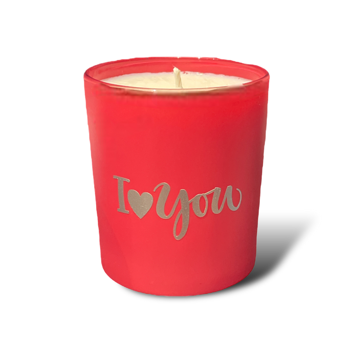 Soy Wax Scented Candle - Valentines - I Love You