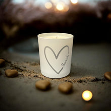 Load image into Gallery viewer, Soy Wax Scented Candle - Personalised Heart - white
