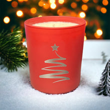 Load image into Gallery viewer, Soy Wax Scented Candle - Christmas Tree - red
