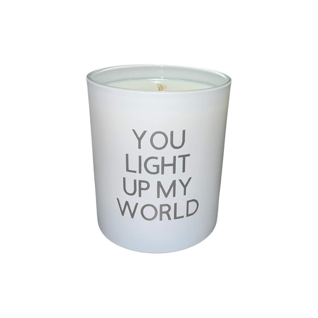 Soy Wax Scented Candle - Customised - white