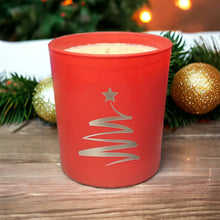 Load image into Gallery viewer, Soy Wax Scented Candle - Christmas Tree - red
