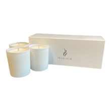 Load image into Gallery viewer, Soy Wax Scented Candle Trio - Gift Set - White - Homewick
