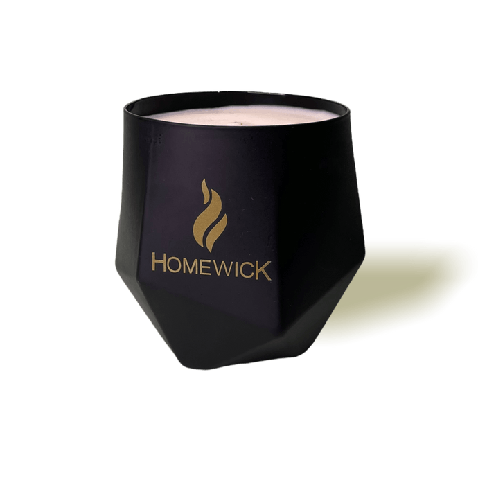 Soy Wax Scented Candle - Geometric - Black - Homewick