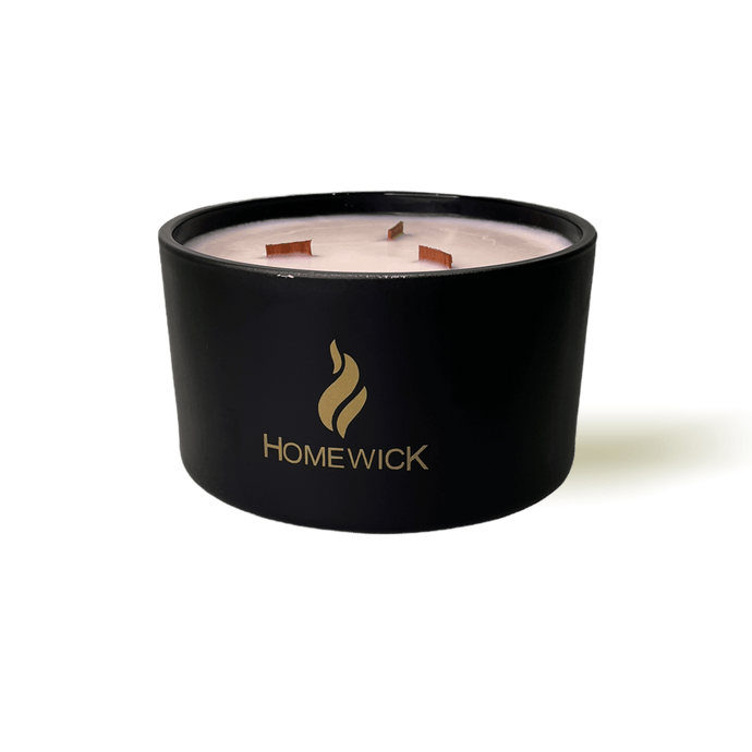 Soy Wax Scented Candle - Large - Black - Homewick