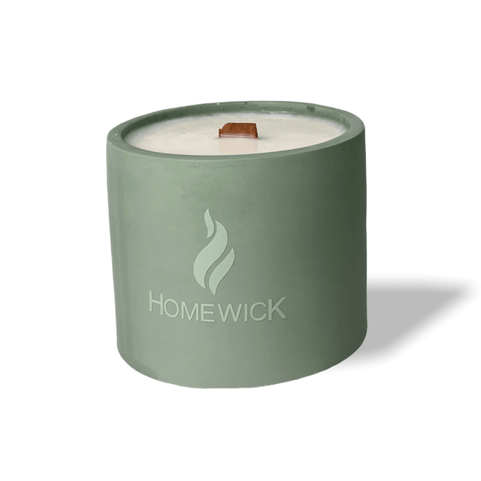 Soy Wax Scented Candle - Medium - Pastel Green - Homewick